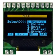 0.96 inch 11PIN Yellow Blue OLED Screen SSD1306 Drive IC 128*64 (No Chinese Font)
0.96 inch 11PIN Yellow Blue OLED Screen SSD1306 Drive IC 128*64 (No Chinese Font)