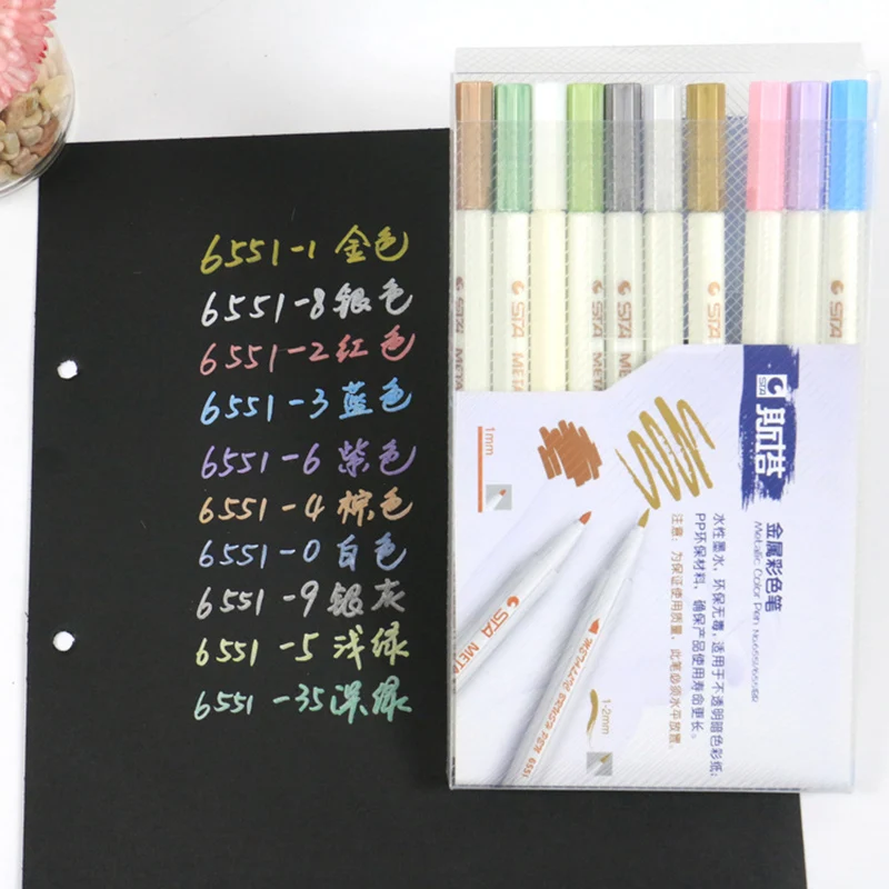 10 Colors/Set DIY Metallic Marker Art Brush Pen Manga Graffiti Drawing Markers For Sketching Stationery Office School Supplies
10 Colors/Set DIY Metallic Marker Art Brush Pen Manga Graffiti Drawing Markers For Sketching Stationery Office School Supplies