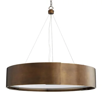 New York Design 5-Light Brass Pendant / 80cm(31.5") Round Copper Body with Acrylic Diffuser 
New York Design 5-Light Brass Pendant / 80cm(31.5") Round Copper Body with Acrylic Diffuser