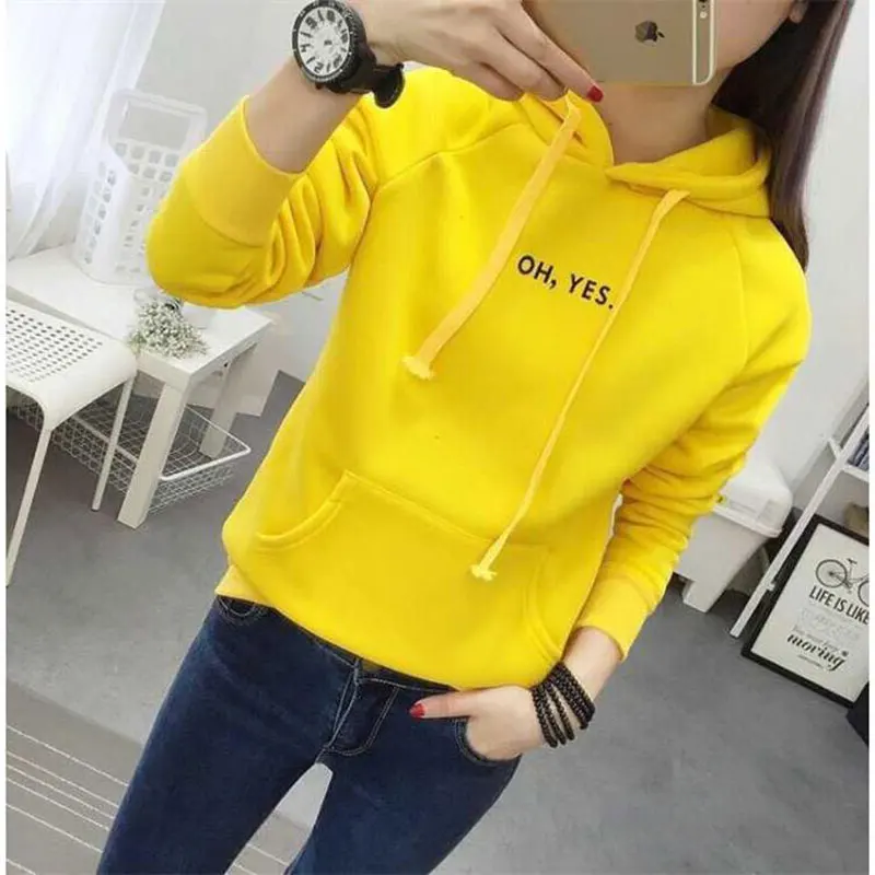 New Women Hoodie Harajuku Casual Coat Long Sleeve Loose Sweatshirts Autumn Winter Spring Letters Thick Fleece Pullover
New Women Hoodie Harajuku Casual Coat Long Sleeve Loose Sweatshirts Autumn Winter Spring Letters Thick Fleece Pullover