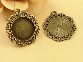 20pcs 25mm 1 inch Antique Bronze Cabochon Pendant Base, round pendant setting (3020012)
20pcs 25mm 1 inch Antique Bronze Cabochon Pendant Base, round pendant setting (3020012)