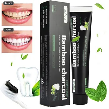 120g Activated Charcoal Teeth Whitening Toothpaste Natural Black Mint Flavor Herbal 1PCS
120g Activated Charcoal Teeth Whitening Toothpaste Natural Black Mint Flavor Herbal 1PCS