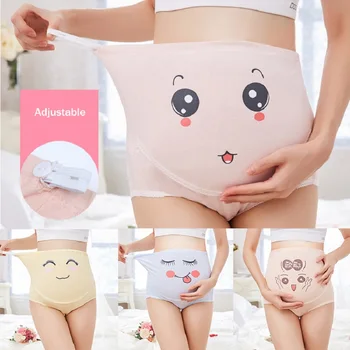 Pregnant Panties High Waist Belly Support Underwear Cartoon Smiley Pattern Pregnant Woman Adjustable Underwear for Mother
Pregnant Panties High Waist Belly Support Underwear Cartoon Smiley Pattern Pregnant Woman Adjustable Underwear for Mother