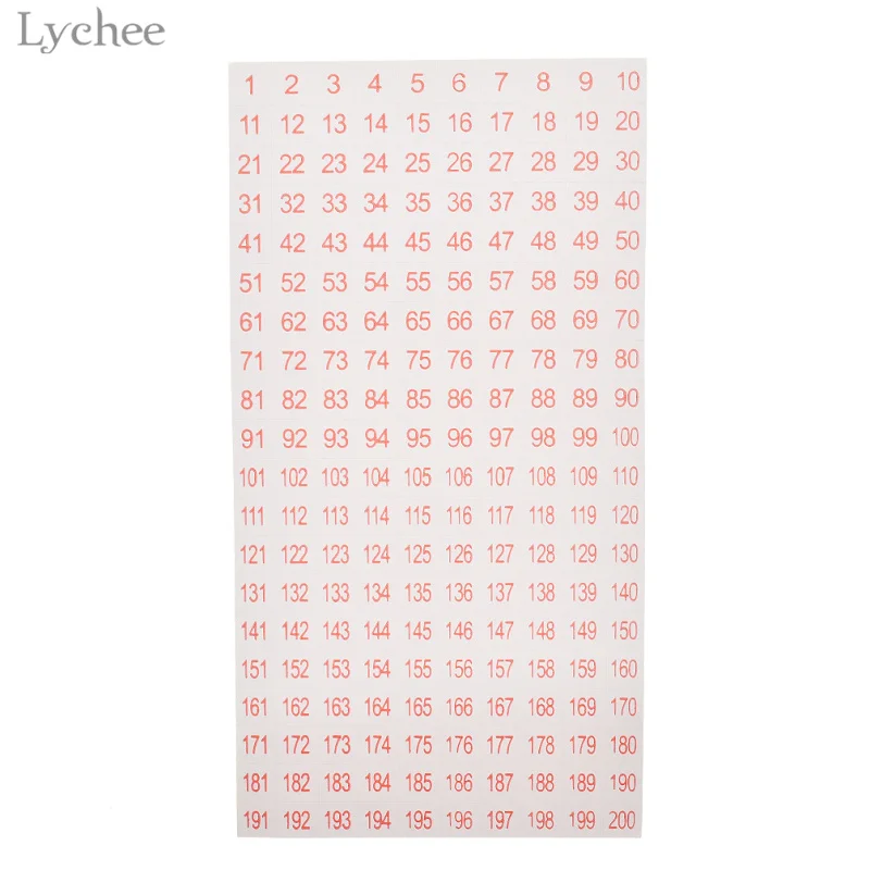 Lychee Sticky Numbered Labels 1 To 200 Sticker DIY Handmade Scrapbooking Sticker Label Diary Stationery Album Stickers Decor
Lychee Sticky Numbered Labels 1 To 200 Sticker DIY Handmade Scrapbooking Sticker Label Diary Stationery Album Stickers Decor