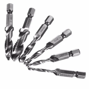 Hot M3-M10 6pcs/set High-speed Steel Combination Drill Tap Bit Countersink Hex Shank free shipping
Hot M3-M10 6pcs/set High-speed Steel Combination Drill Tap Bit Countersink Hex Shank free shipping