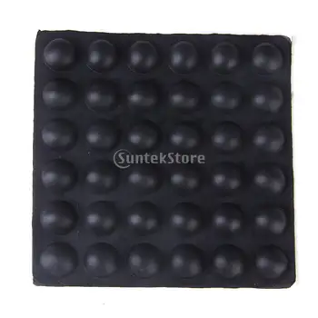 MagiDeal Adhesive Hemisphere Rubber Feet Bumper Door Furniture 36 pcs Black