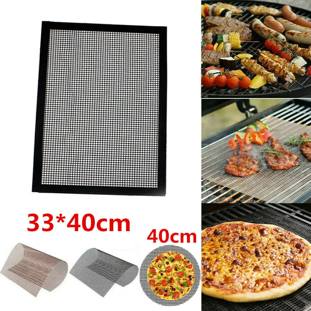 2019 Newest Hot BBQ Grill Mesh Mat Non-Stick Mesh-Matte Antihaft-Folie Sheet Liner Reusable Teflon Barbecue Fish Meat
2019 Newest Hot BBQ Grill Mesh Mat Non-Stick Mesh-Matte Antihaft-Folie Sheet Liner Reusable Teflon Barbecue Fish Meat