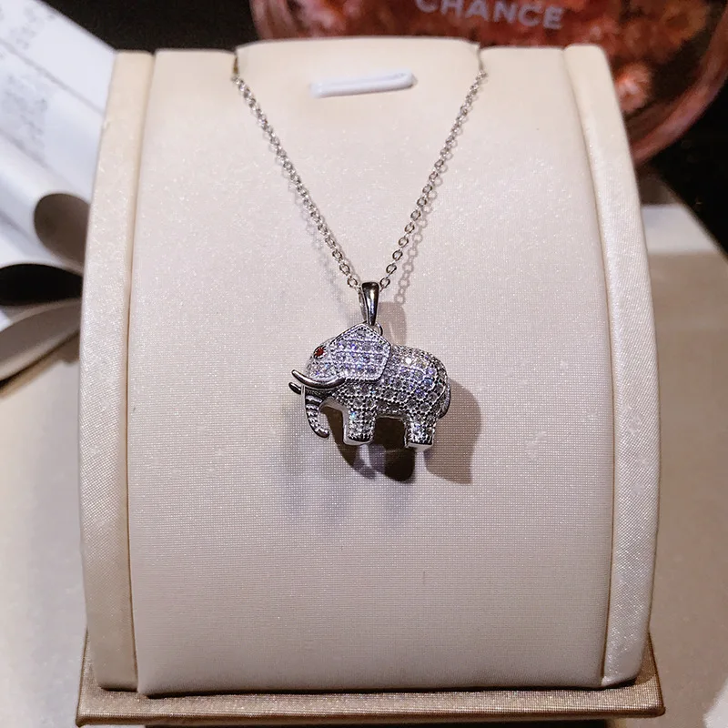 2019 New Arrival Fashion Designer Women Statement Sparkling Zircon Elephant Pendant Real 925 Sterling Silver Lovely Necklace
2019 New Arrival Fashion Designer Women Statement Sparkling Zircon Elephant Pendant Real 925 Sterling Silver Lovely Necklace