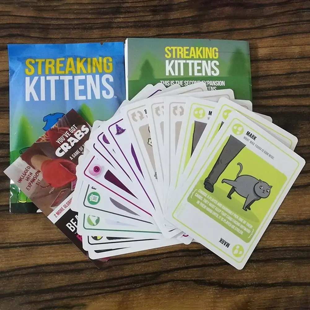 New Streaking Kittens Children's Puzzle Cards Kittens Party Pack Funny Game Kitten Board Games Cards for Kids Multi Game
New Streaking Kittens Children's Puzzle Cards Kittens Party Pack Funny Game Kitten Board Games Cards for Kids Multi Game