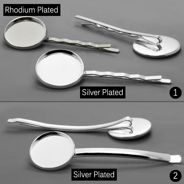 10pcs with inner 20mm Silver/Rhodium Plated Hair Clip/Hairpin Jewelry Bezel Setting Tray for Cameo Cabochons
10pcs with inner 20mm Silver/Rhodium Plated Hair Clip/Hairpin Jewelry Bezel Setting Tray for Cameo Cabochons