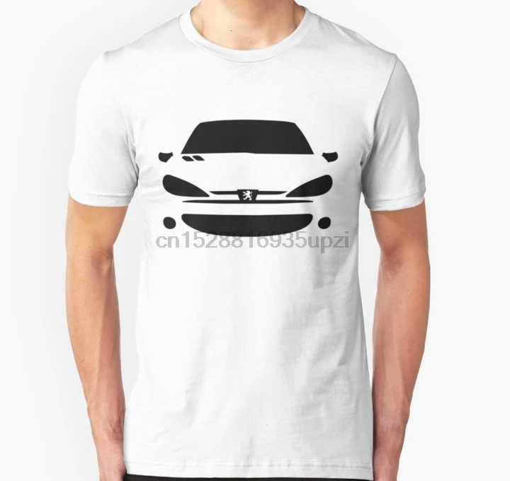 Men Short sleeve tshirt Peugeot 206 Unisex T Shirt Women t-shirt