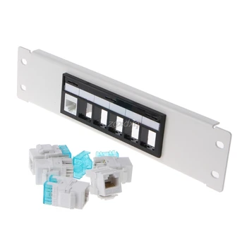 RJ45 CAT6 6 Ports Patch Panel Frame With RJ45 Keyston Module Jack Connector AUG_26 Dropship
RJ45 CAT6 6 Ports Patch Panel Frame With RJ45 Keyston Module Jack Connector AUG_26 Dropship