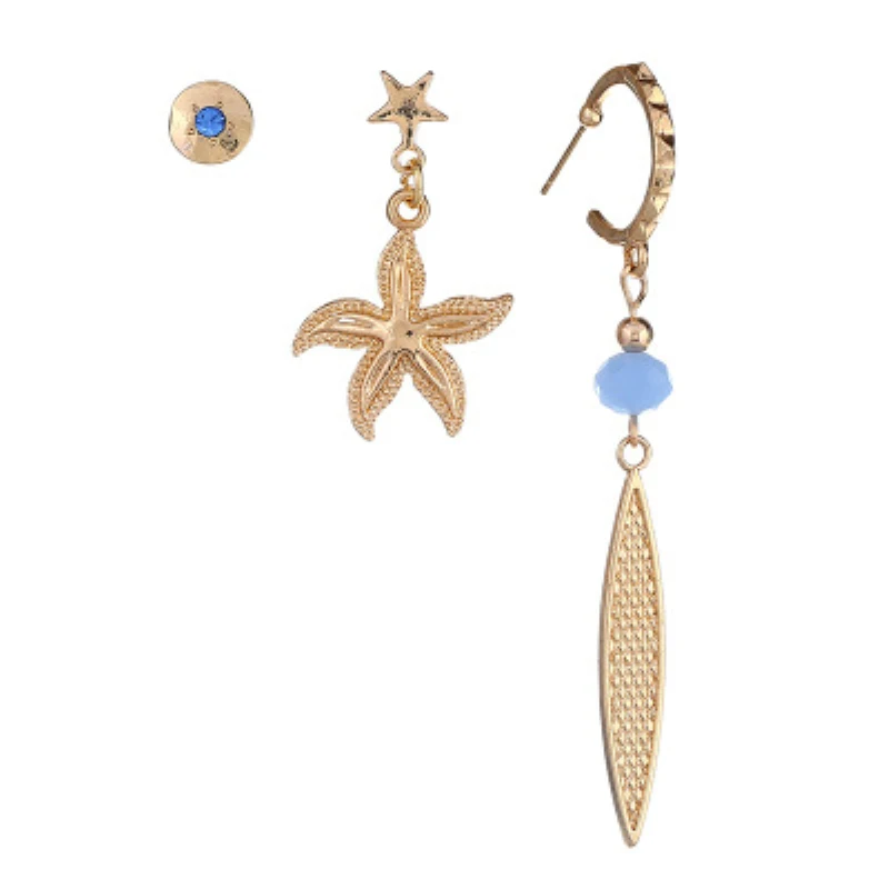 Vintage Punk Jewelry Gold Color Moon Star Rhinestone Earring Sets For Women Trendy Earrings Clip jewelry
Vintage Punk Jewelry Gold Color Moon Star Rhinestone Earring Sets For Women Trendy Earrings Clip jewelry