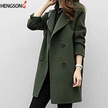 New Korean Woolen Coat 2018 Autumn and Winter Women Clothing Long Loose Slim Cocoon Double-breasted Woolen Coat Trend
New Korean Woolen Coat 2018 Autumn and Winter Women Clothing Long Loose Slim Cocoon Double-breasted Woolen Coat Trend