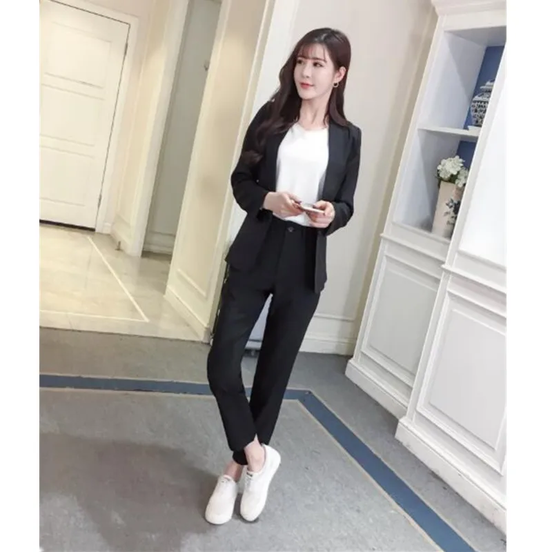 Women's suit women's casual solid color suit two-piece suit (jacket + pants) women's suit dress support custom
Women's suit women's casual solid color suit two-piece suit (jacket + pants) women's suit dress support custom