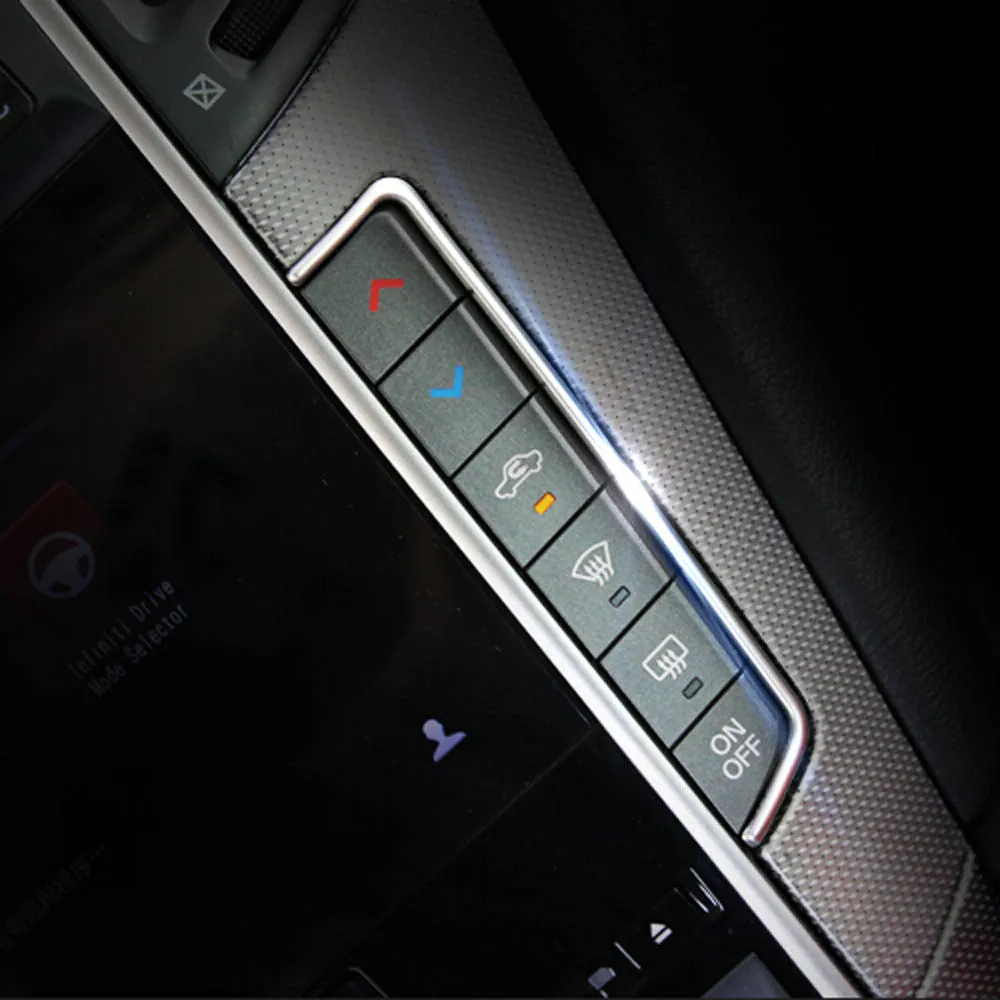 Console air Air conditioner button knob model decorative sticker trim cover for Infiniti Q50 Q50L Interior Accessories
Console air Air conditioner button knob model decorative sticker trim cover for Infiniti Q50 Q50L Interior Accessories