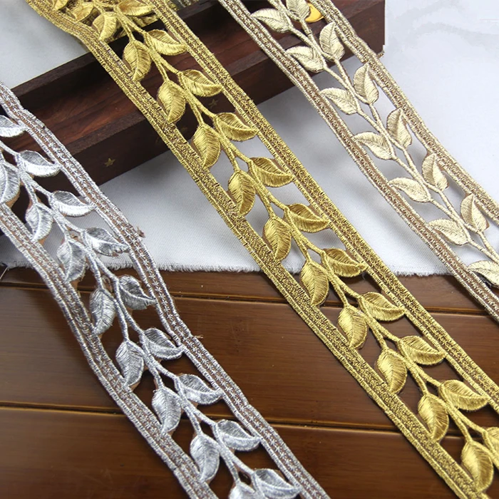 Gold and Silver Leaves All Embroidered Home Curtain Decoration Stage Clothing Hollow Lace Accessories YN724
Gold and Silver Leaves All Embroidered Home Curtain Decoration Stage Clothing Hollow Lace Accessories YN724