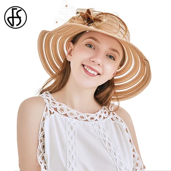 FS Summer Ladies Lace Tea Party Hat Foldable Wide Brim Church Dress Hats For Women Elegant With Flower Sun Protection Cap
FS Summer Ladies Lace Tea Party Hat Foldable Wide Brim Church Dress Hats For Women Elegant With Flower Sun Protection Cap