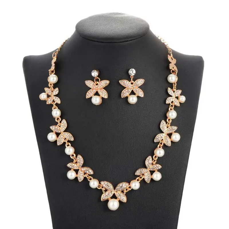 Hesiod Gold Silver Imitation Pearl Jewelry Set Simulated Pearl Women Earrings Necklace Bracelet Sets for Wedding
Hesiod Gold Silver Imitation Pearl Jewelry Set Simulated Pearl Women Earrings Necklace Bracelet Sets for Wedding