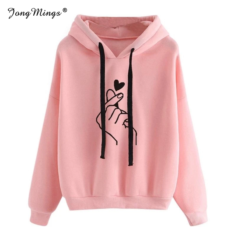 Hoodies Women 2019 Harajuku Pullover Long Sleeve Solid Color Print Thick Hooded Sweatshirt Casual Sportswear Coat Sudadera Mujer
Hoodies Women 2019 Harajuku Pullover Long Sleeve Solid Color Print Thick Hooded Sweatshirt Casual Sportswear Coat Sudadera Mujer