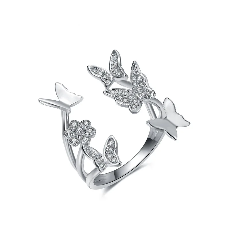 Silver Rose Gold Color Butterfly Bead Rings Opening Full Finger Toe Bague For Women Adjustable Simple Femme Bijoux Fine Jewelry
Silver Rose Gold Color Butterfly Bead Rings Opening Full Finger Toe Bague For Women Adjustable Simple Femme Bijoux Fine Jewelry