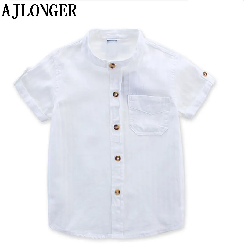 AJLONGER Casual Shirt Baby Children Boy Cotton Short Sleeve Blouse For Summer Kids Boys White Shirts
AJLONGER Casual Shirt Baby Children Boy Cotton Short Sleeve Blouse For Summer Kids Boys White Shirts