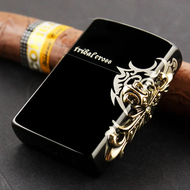 ZORRO Tribal cross cigarette lighter kerosene gasoline oil petrol refillable lighter windproof copper manufacturing HIGH quality
ZORRO Tribal cross cigarette lighter kerosene gasoline oil petrol refillable lighter windproof copper manufacturing HIGH quality