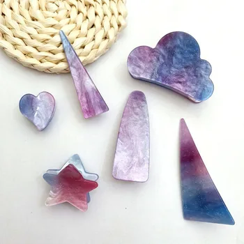 2019 New fashion Women Girls Cute Acetate Starry Colorful Geometric Triangle Hair Clips Hair Accessories Vintage Emerald Serie
2019 New fashion Women Girls Cute Acetate Starry Colorful Geometric Triangle Hair Clips Hair Accessories Vintage Emerald Serie