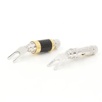 VB604R carbon fiber shell pure copper Rhodium plating Y spade Transmission Spade Connector terminal
VB604R carbon fiber shell pure copper Rhodium plating Y spade Transmission Spade Connector terminal