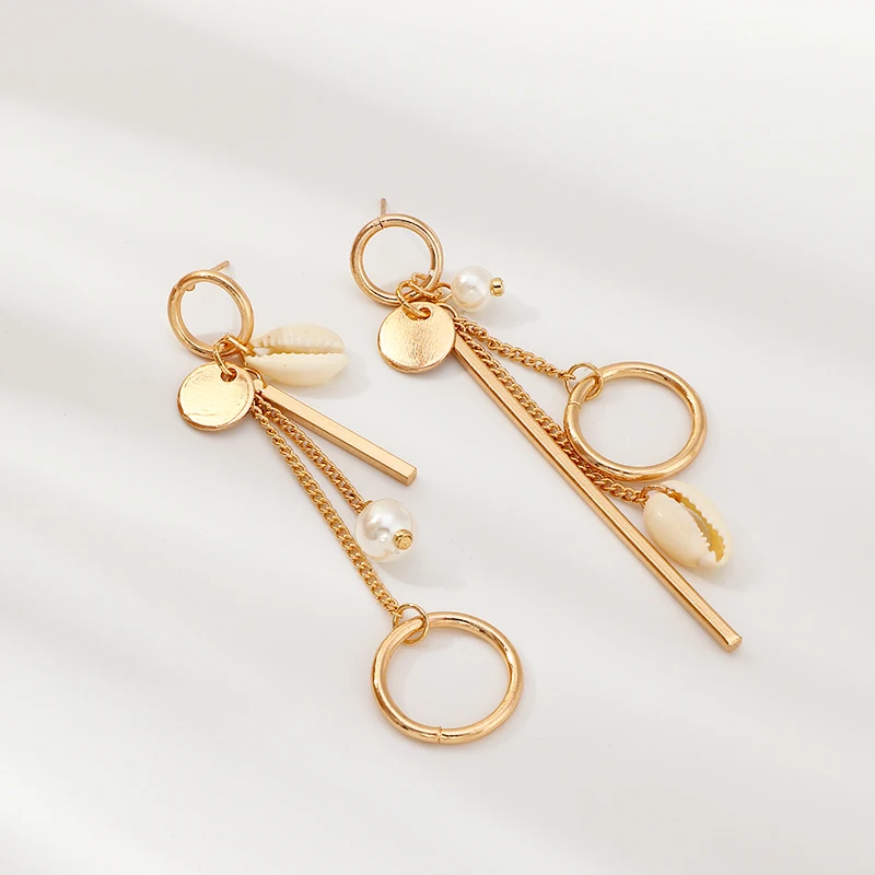 8Seasons New Fashion Gold Color Round Imitation Pearl Drop Earrings Circle Shell For Women Wedding Party Simple Jewelry, 1Pair
8Seasons New Fashion Gold Color Round Imitation Pearl Drop Earrings Circle Shell For Women Wedding Party Simple Jewelry, 1Pair