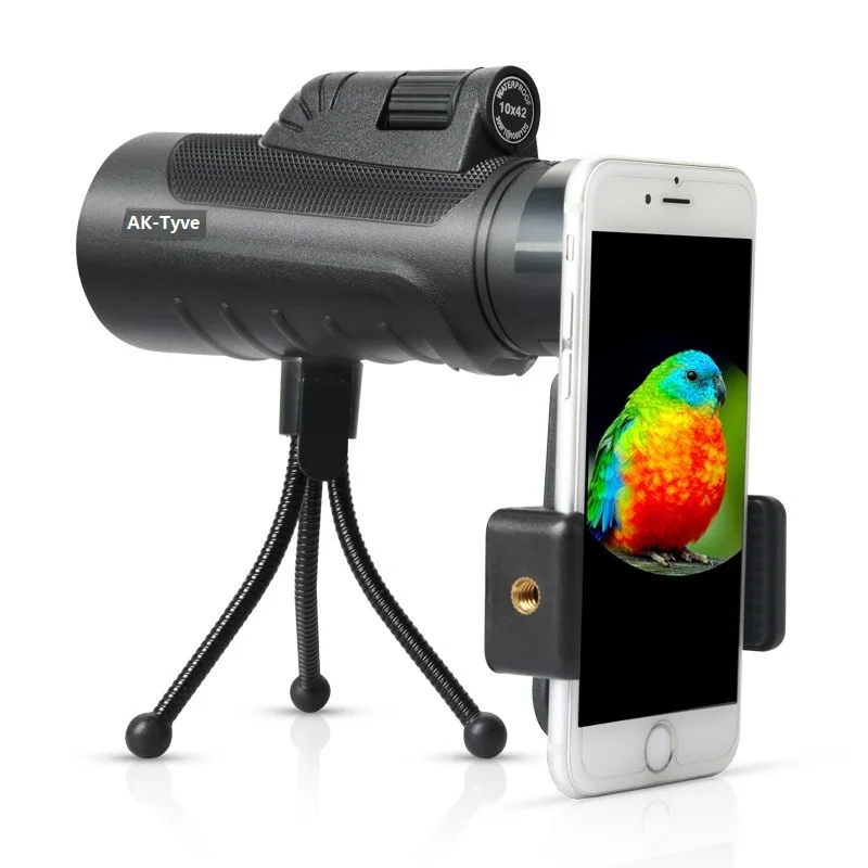 AK-Tyve Portable Hunting Monocular 10X42 Waterproof BAK4 Monocular HD Telescopes Non-slip Zoom Monocular
AK-Tyve Portable Hunting Monocular 10X42 Waterproof BAK4 Monocular HD Telescopes Non-slip Zoom Monocular