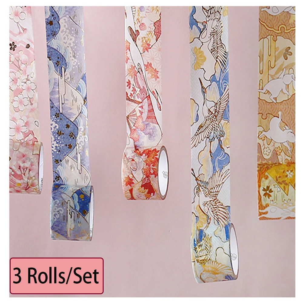 3 Rolls/Set Paper Tape Set Colorful Stamping Combination Series Handbook Ancient Wind Diary DIY Masking Stickers 2019 Hot
3 Rolls/Set Paper Tape Set Colorful Stamping Combination Series Handbook Ancient Wind Diary DIY Masking Stickers 2019 Hot