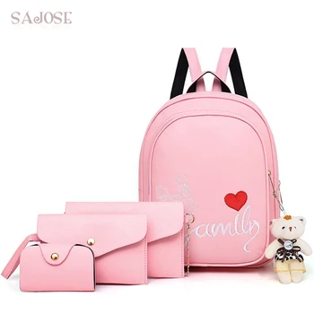 School Backpack For Teenage Girls High Quality Fashion Shoulder Bag Composite Bag Women 4 Sets Leather Backpack Bags With Lady
School Backpack For Teenage Girls High Quality Fashion Shoulder Bag Composite Bag Women 4 Sets Leather Backpack Bags With Lady