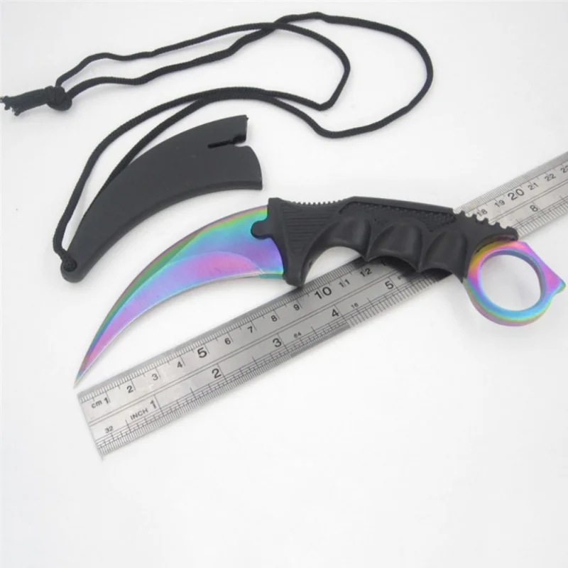 Steel Claw Knives Tactical Knife Karambit Knife Fixed Blade cs go Strike Claw Knife With Sheath And Cord For Camping Hunting
Steel Claw Knives Tactical Knife Karambit Knife Fixed Blade cs go Strike Claw Knife With Sheath And Cord For Camping Hunting