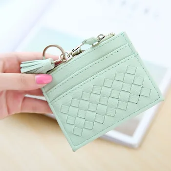 Women's wallet short paragraph 2018 new credit card bag coin purse woven zipper mini coin purse coin bag porte monnaie femme028
Women's wallet short paragraph 2018 new credit card bag coin purse woven zipper mini coin purse coin bag porte monnaie femme028