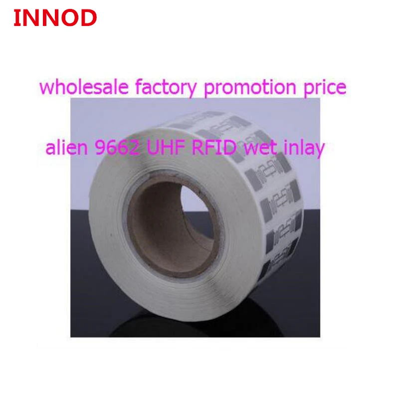 roll Alien 9662 antenna UHF RFID wet inlay 860-960MHZ gen2 epc 1-20m read range Low Cost UHF Long Range Passive RFID Tag
roll Alien 9662 antenna UHF RFID wet inlay 860-960MHZ gen2 epc 1-20m read range Low Cost UHF Long Range Passive RFID Tag