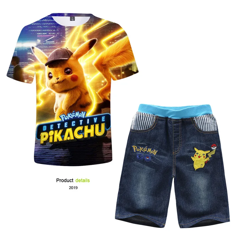 Kawaii Anime 3D Two Piece Set Baby Boys Pokemon Go Pikachu Tops + Shorts Pants Elastic Waist Tracksuit Kids Clothes
Kawaii Anime 3D Two Piece Set Baby Boys Pokemon Go Pikachu Tops + Shorts Pants Elastic Waist Tracksuit Kids Clothes