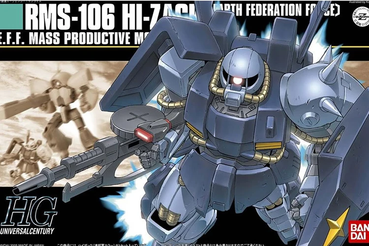 Bandai Gundam HGUC 055 1/144 Hi-Zack EFSF COLOR Mobile Suit Assemble Model Kits Action Figures Children's toys
Bandai Gundam HGUC 055 1/144 Hi-Zack EFSF COLOR Mobile Suit Assemble Model Kits Action Figures Children's toys