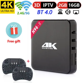 Android TV Box Android 7.1.2 Amlogic S905X 2 gb RAM 16 gb ROM 2.4g 5g WiFi 100 Mbps BT4.0 Soutien 4 k H.265 Smart TV Box H96-II
Android TV Box Android 7.1.2 Amlogic S905X 2 gb RAM 16 gb ROM 2.4g 5g WiFi 100 Mbps BT4.0 Soutien 4 k H.265 Smart TV Box H96-II