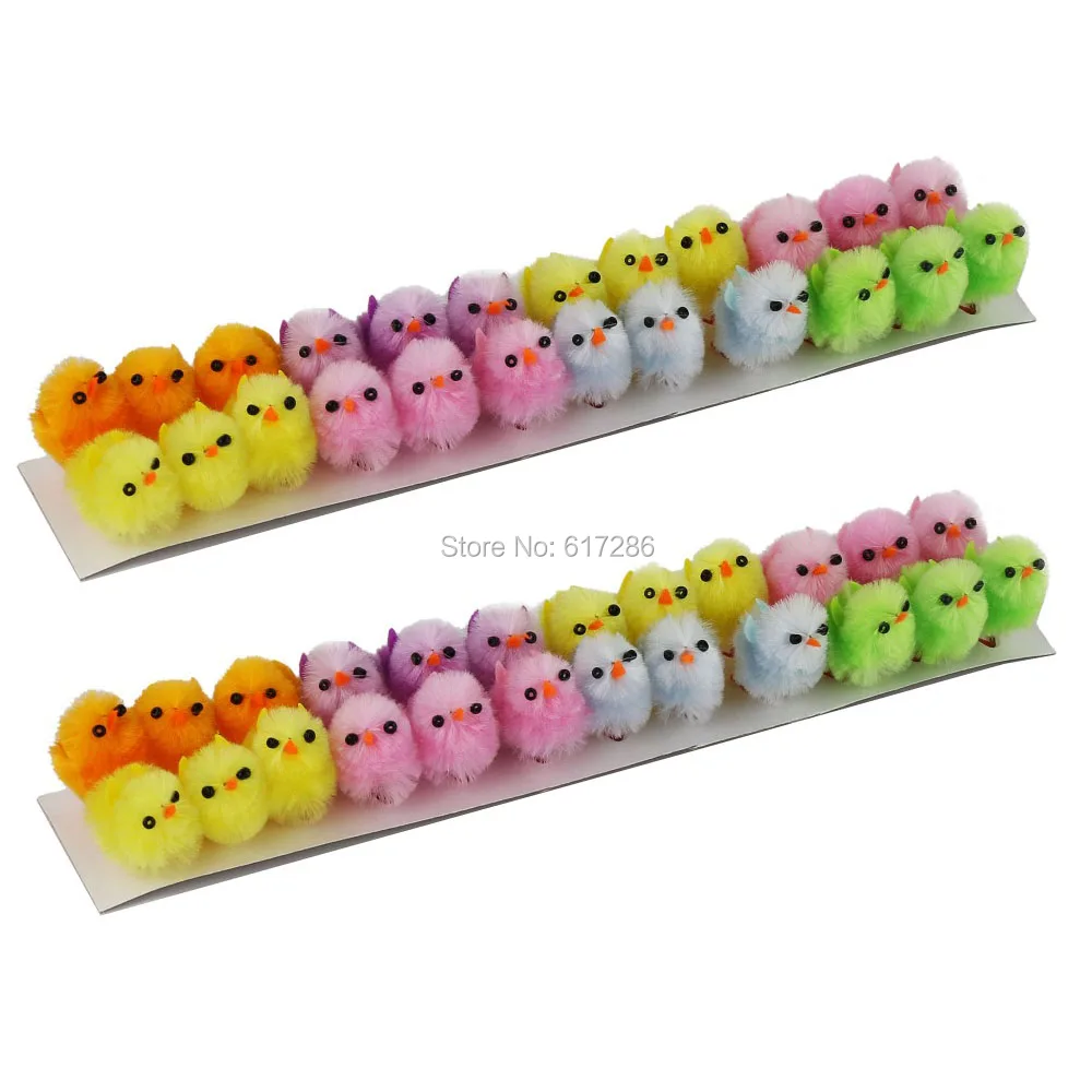 Pack of 2 Sets Easter Chicken Mini chick Cute Easter Chicks Easter Hat decorations Multicolor 48pcs/lot
Pack of 2 Sets Easter Chicken Mini chick Cute Easter Chicks Easter Hat decorations Multicolor 48pcs/lot