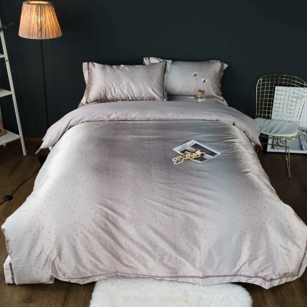 3D Silk Bedding Sets Bedclothes sheets Full Queen King Size 1000TC Woven Adult's Home Decor Golden Geometric Plaid Royal Style
3D Silk Bedding Sets Bedclothes sheets Full Queen King Size 1000TC Woven Adult's Home Decor Golden Geometric Plaid Royal Style