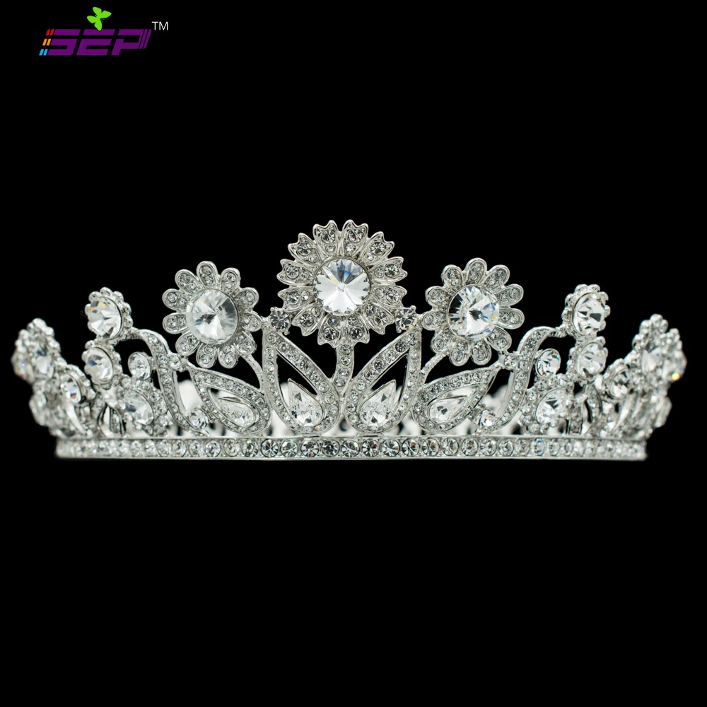 Real Austrian Crystals Sunflower Full Round Tiara Crown for Bridal Wedding Hair Jewelry Accessories Women Headpiece SHA8732
Real Austrian Crystals Sunflower Full Round Tiara Crown for Bridal Wedding Hair Jewelry Accessories Women Headpiece SHA8732
