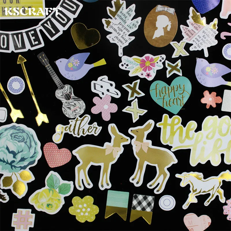 Good Life Foil Paper Die Cuts for DIY Scrapbooking/photo album Decoration Card Making Crafts 55pcs
Good Life Foil Paper Die Cuts for DIY Scrapbooking/photo album Decoration Card Making Crafts 55pcs
