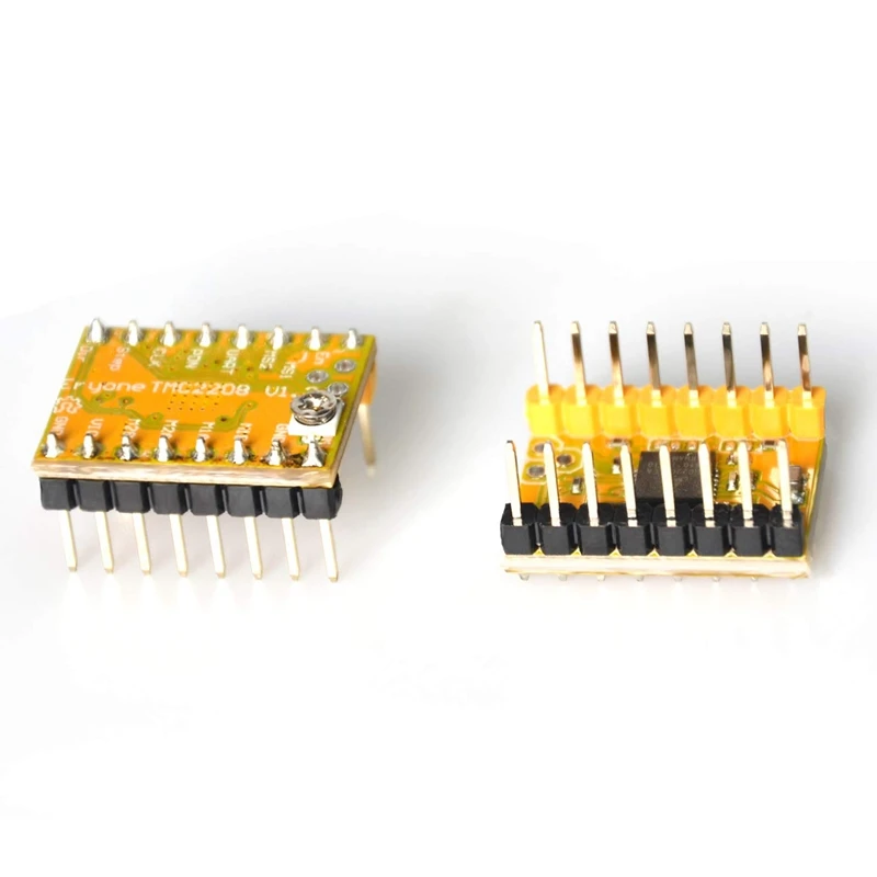 Yellow Eryone Stepper Motor Driver TMC2208 1pc Stepper Motor Driver For FDM 3D Printer mother board Packed with Heat Sink Screwdriver