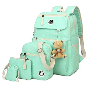 Women Canvas 4Pcs/set School Backpacks College Schoolbag Fashion Plecak for Teenager Girl and Boys Rucksack Moclila Shoulder Bag
Women Canvas 4Pcs/set School Backpacks College Schoolbag Fashion Plecak for Teenager Girl and Boys Rucksack Moclila Shoulder Bag