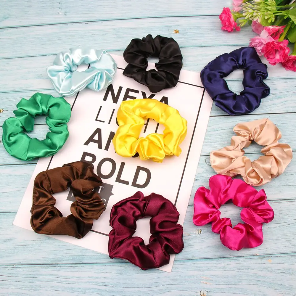 Fashion Women Faux Silk Solid Scrunchies Lady Simple Elastic Headbands Satin Hairbands Girls Hair Tie Hair Rope Hair Accessories
Fashion Women Faux Silk Solid Scrunchies Lady Simple Elastic Headbands Satin Hairbands Girls Hair Tie Hair Rope Hair Accessories