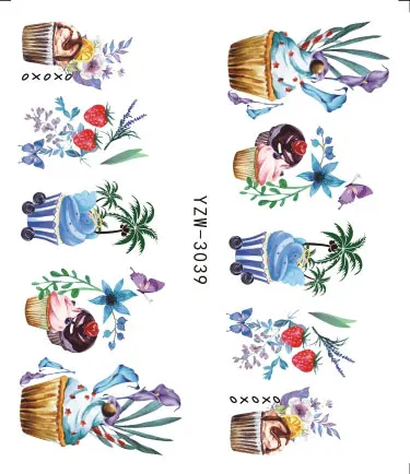 FWC Nail Sticker Sweets Cake/Ice Cream/Drink/Fruit Colorful Decals Water Temporary Tattoo Nail Summer Cool Tips
FWC Nail Sticker Sweets Cake/Ice Cream/Drink/Fruit Colorful Decals Water Temporary Tattoo Nail Summer Cool Tips