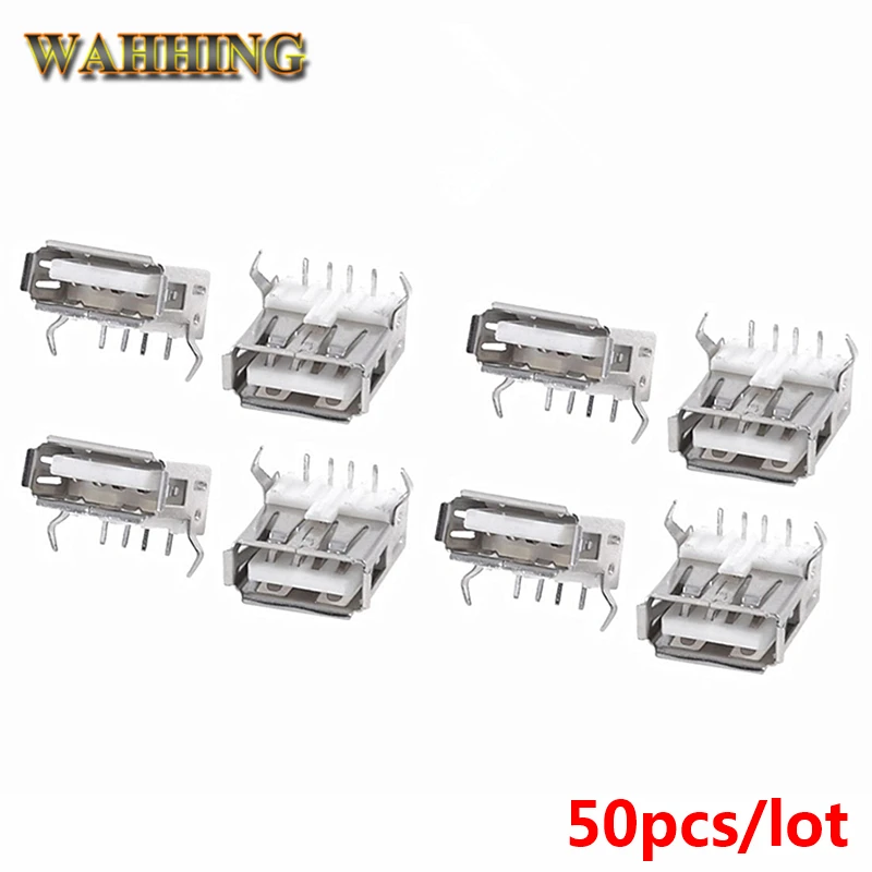 50pcs USB Adapter USB Type A Standard Female Soldering Jack Connector 90 Degree USB Bend Feet Socket for Computer PCB DIY HY490
50pcs USB Adapter USB Type A Standard Female Soldering Jack Connector 90 Degree USB Bend Feet Socket for Computer PCB DIY HY490