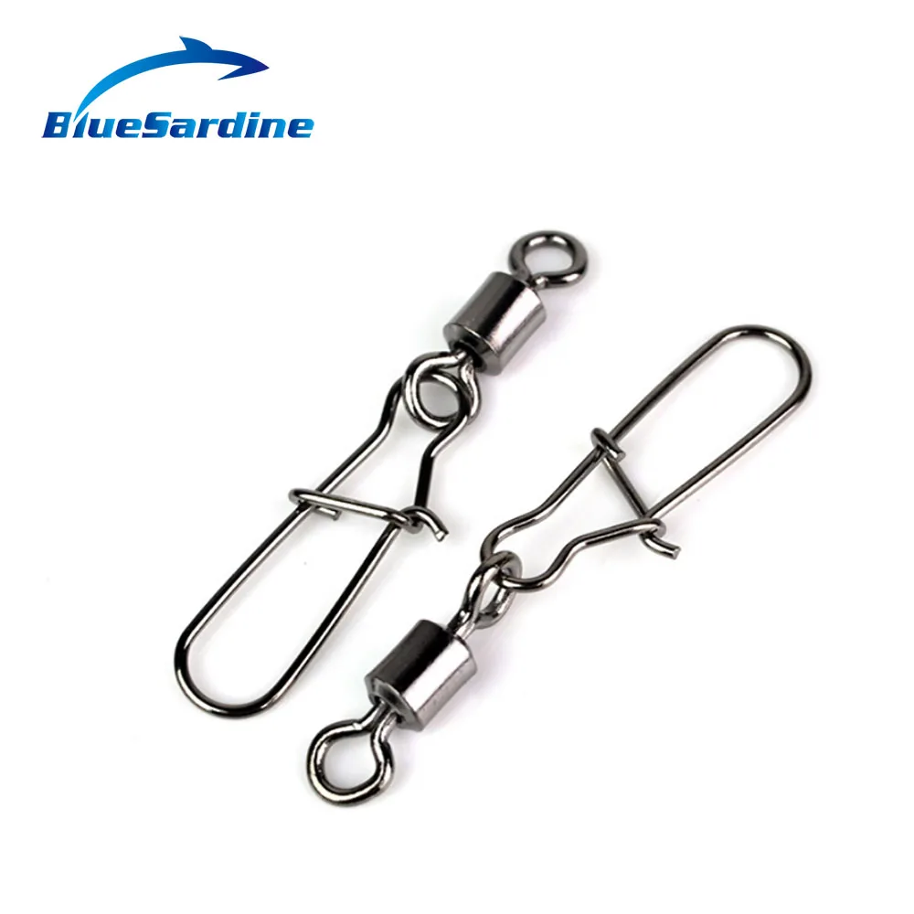 BlueSardine 100pcs/Lot Swivel Fishing Ball Bearing Safety Snap Solid Rings Connectors Rolling Steel Fishing Hook Accessorie
BlueSardine 100pcs/Lot Swivel Fishing Ball Bearing Safety Snap Solid Rings Connectors Rolling Steel Fishing Hook Accessorie