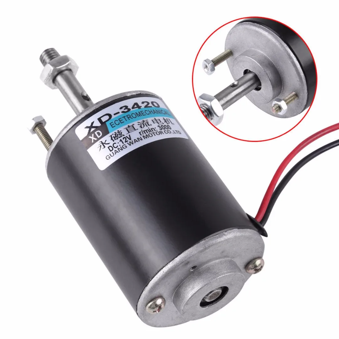 1pc 30W Electric Permanent Magnet Motor CW/CCW DC 12/24V 3000RPM/6000RPM For DIY Generator